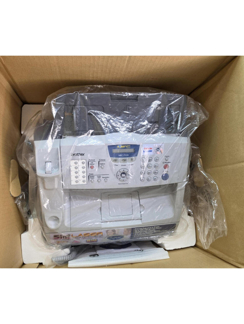 Brother MFC-7220 Monochrome 5 In 1 Multifunction Laser Printer Fax NEW NIB